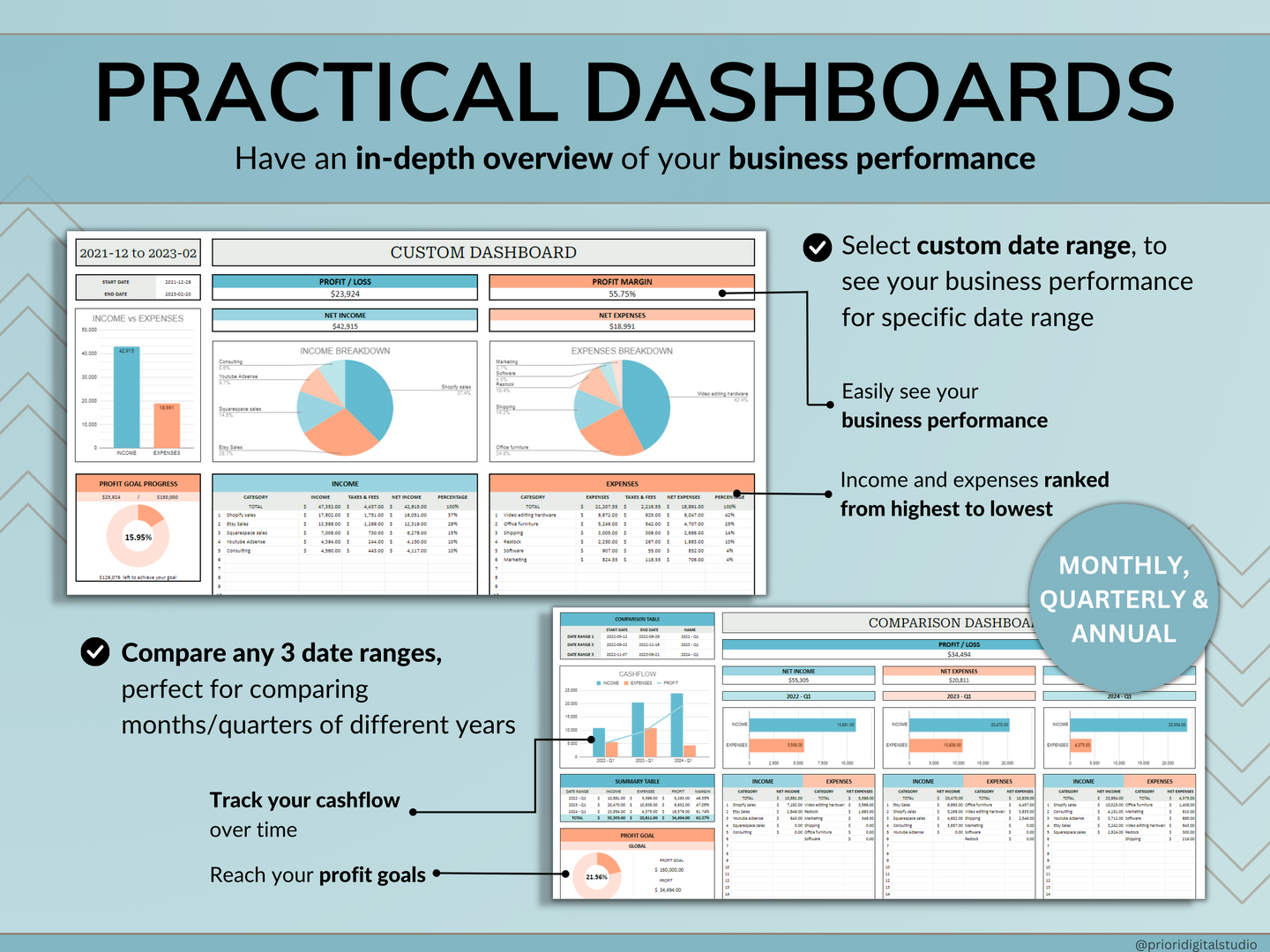 Small Business Bookkeeping Spreadsheet Inventory Tracker Order Tracker Product Handmade Pricing Calculator Client Tracker Google Sheet Excel