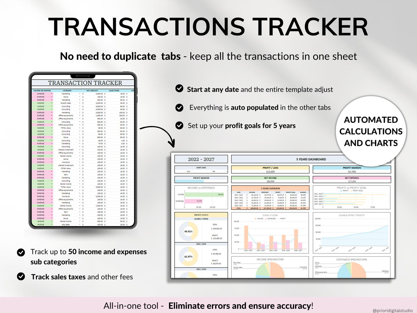 Small Business Tracker Spreadsheet Google Sheets Excel Inventory Template Customer Tracker Bookkeeping Template Order Tracker Sales Taxes