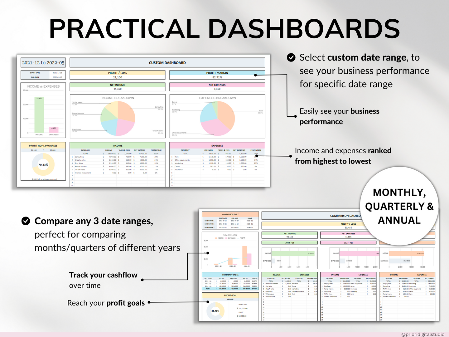 Small Business Bookkeeping Spreadsheet Inventory Tracker Order Tracker Product Handmade Pricing Calculator Client Tracker Google Sheet Excel