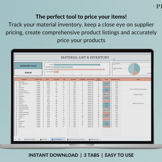 Pricing Calculator for Small Business Google Sheets Excel Business Tracker Handmade Products Pricing Template Profit Margin Pricing Guide