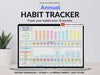 Yearly Habit Tracker Spreadsheet Excel Google Sheets Daily Habit Planner Weekly Goal Planner Routine Planner ADHD Habit Tracker Annual Habit #color_multicolor