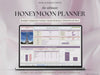 Honeymoon Travel Planner Google Sheets Excel Holiday Organizer Travel Budget Spreadsheet Travel Itinerary Vacation Planner Packing List#color_lavender