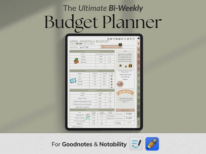 Ultimate Goodnotes Bi-Weekly Finance Planner - Vertical