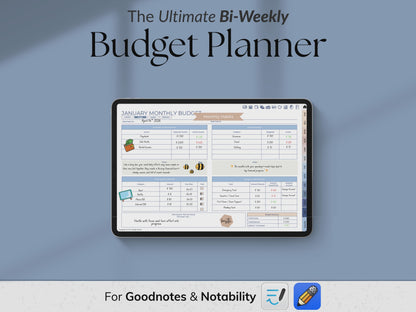 Ultimate Goodnotes Bi-Weekly Finance Planner - Horizontal