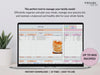 Weekly Meal Planner Spreadsheet Google Sheets Excel Recipe Journal Calorie Tracker Automatic Grocery List Weight Loss Tracker Food Inventory#color_multicolor