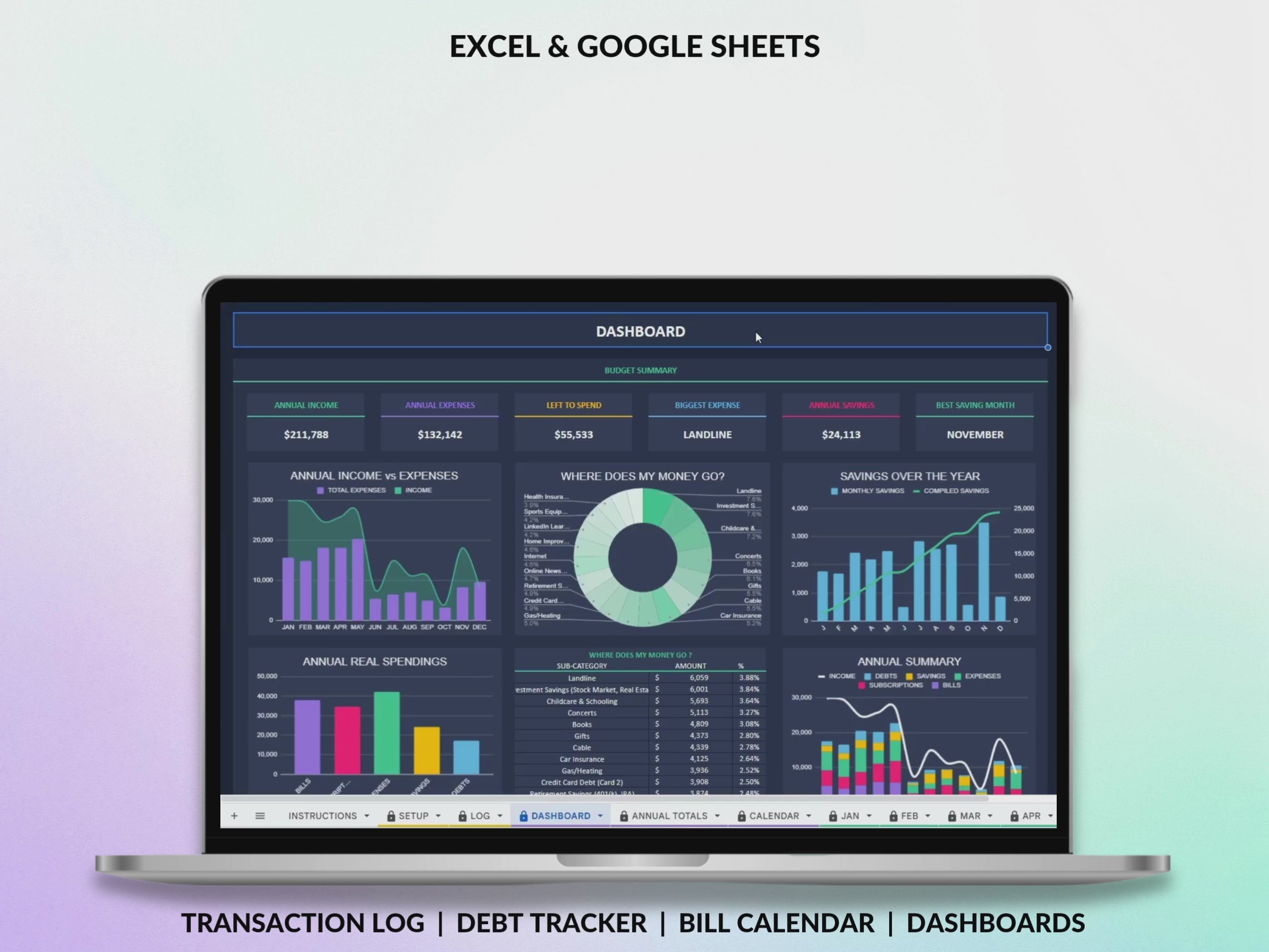 Income and Expense Tracker Spreadsheet Monthly Expense Tracker Debt Tracker Google Sheets Template Excel Spreadsheet Money Savings Tracker