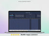 All-in-One Task Tracker spreadsheet with dashboard and interface elements on a gradient background#color_dark