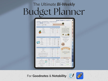 Ultimate Goodnotes Bi-Weekly Finance Planner - Vertical